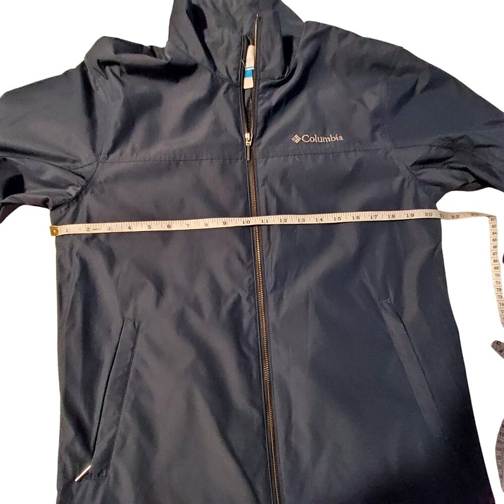 Columbia Mens Navy Full-Zip Lightweight Jacket Size S Water-Resistant - Picture 3 of 15